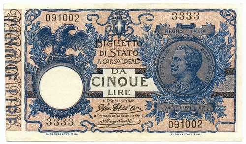 Lire biglietto stato - lire,