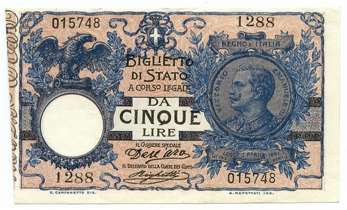 Lire biglietto stato - 5,