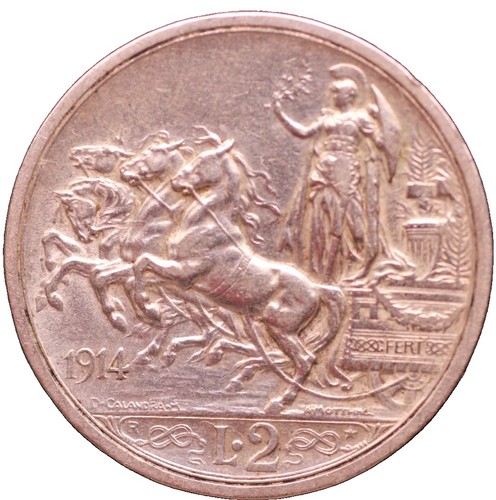 Italy lire 1914 vittorio - italy,