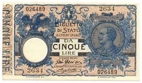 Lire biglietto stato - 5,