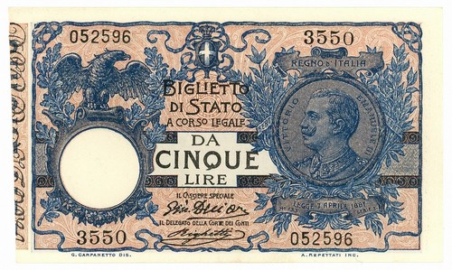 Lire biglietto stato - biglietto, di