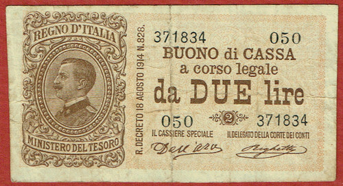 Buono cassa 1914 - di, (1914-17)