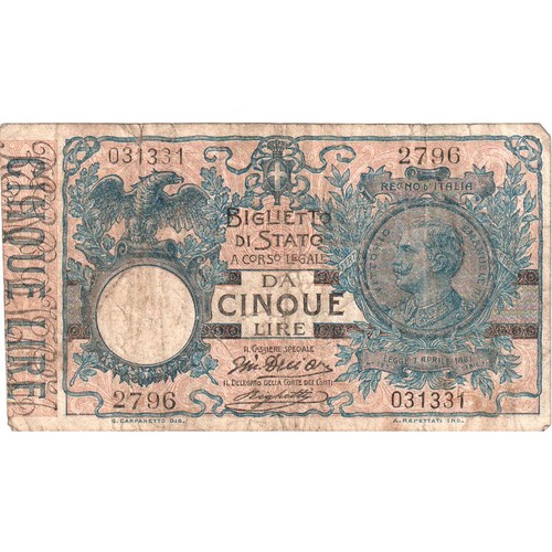 1185333 italy 5 lire - 5,