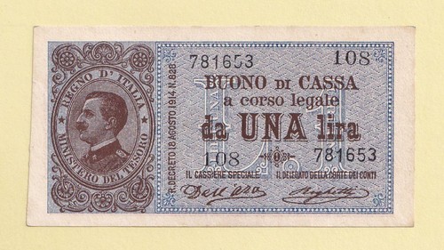 Italia italy lira uno - italy,