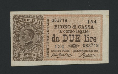 Italy lire 1914 - , pick