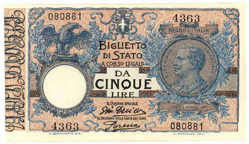 Lire biglietto stato - lire,