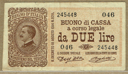 Buono cassa 1914 - di, (1914-17)