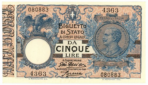 Lire biglietto stato - 5,