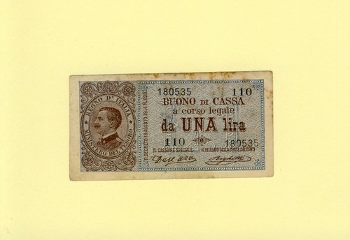 Italia italy lira uno - italy,