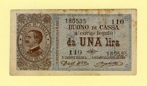Italia italy lira uno - italia,