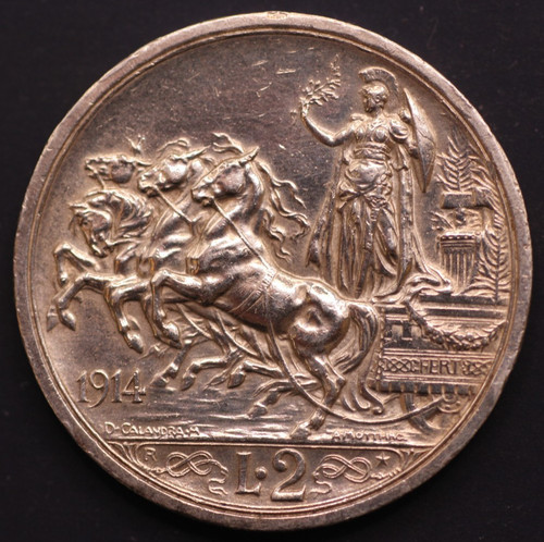 Italy lire 1914 vittorio - 2,
