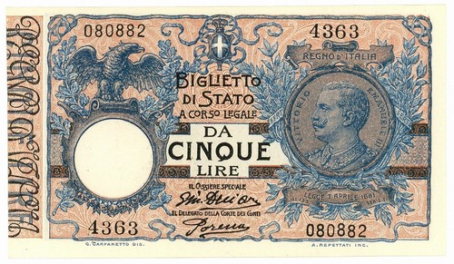 Lire biglietto stato - 5,