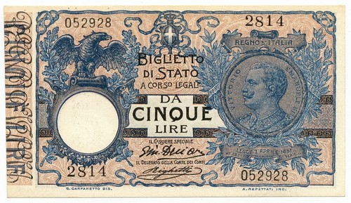 Lire biglietto stato - lire,